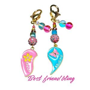 💖Two matching keychains /purse bling for besties